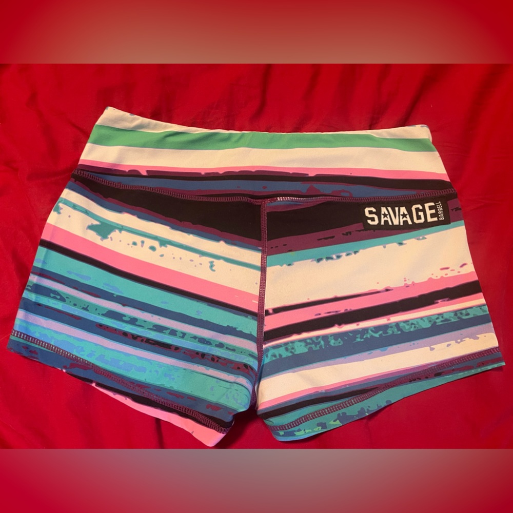 Savage barbell shorts. Size L